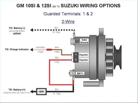 sbc 2wire alternator diagram 